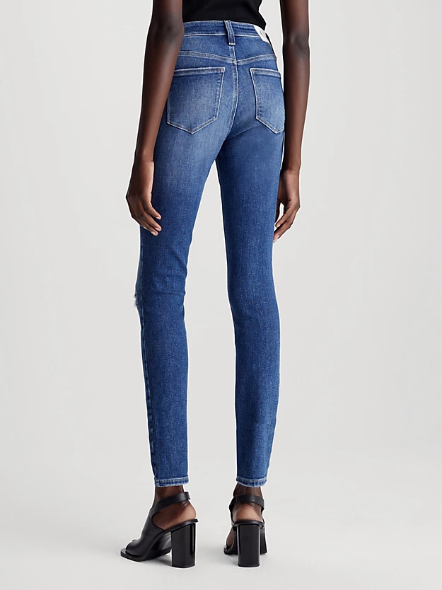Calça jeans skinny de cintura alta