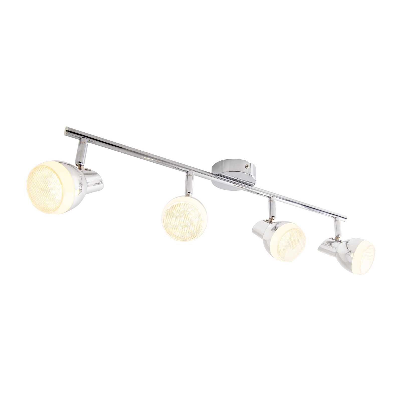 4er LED-Deckenleuchte CHROMEY - Chrom - 13 cm