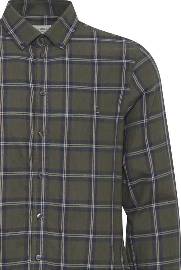 Casual Friday CFANTON LS BD 0159 checked brushed Deep depths melange