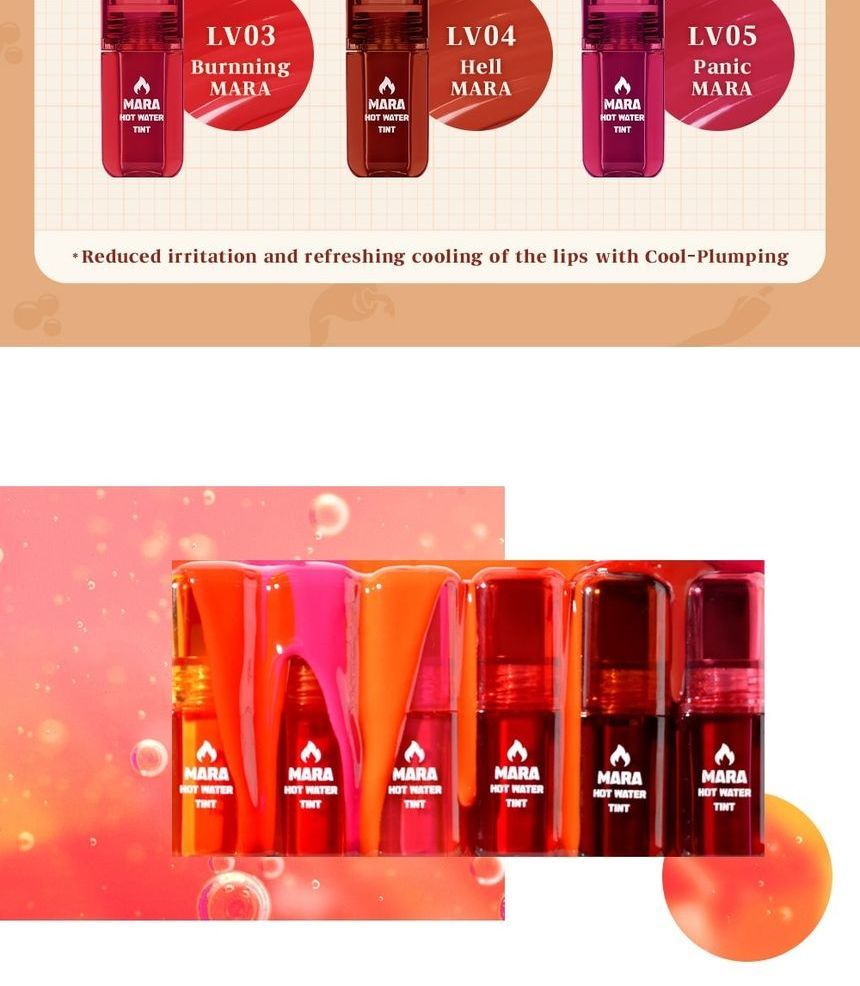 BLACK ROUGE - Mara Hot Water Tint - 6 kleuren