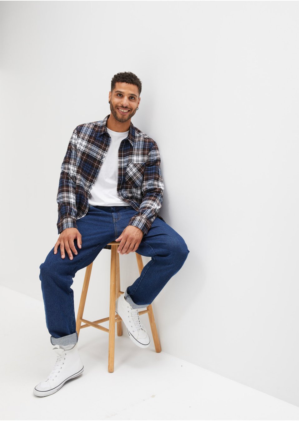Chemise manches longues en flanelle