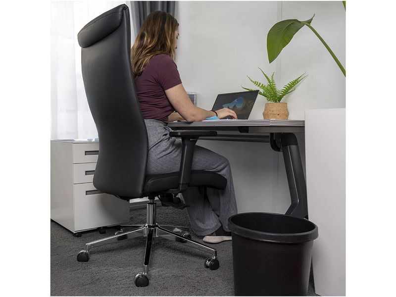 Contini Bürostuhl ComfortPro Schwarz Drehbarer Stuhl mit Armlehnen