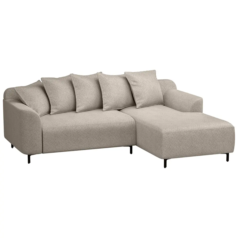Bank Elsa met chaise longue rechts - stof Anthology - beige