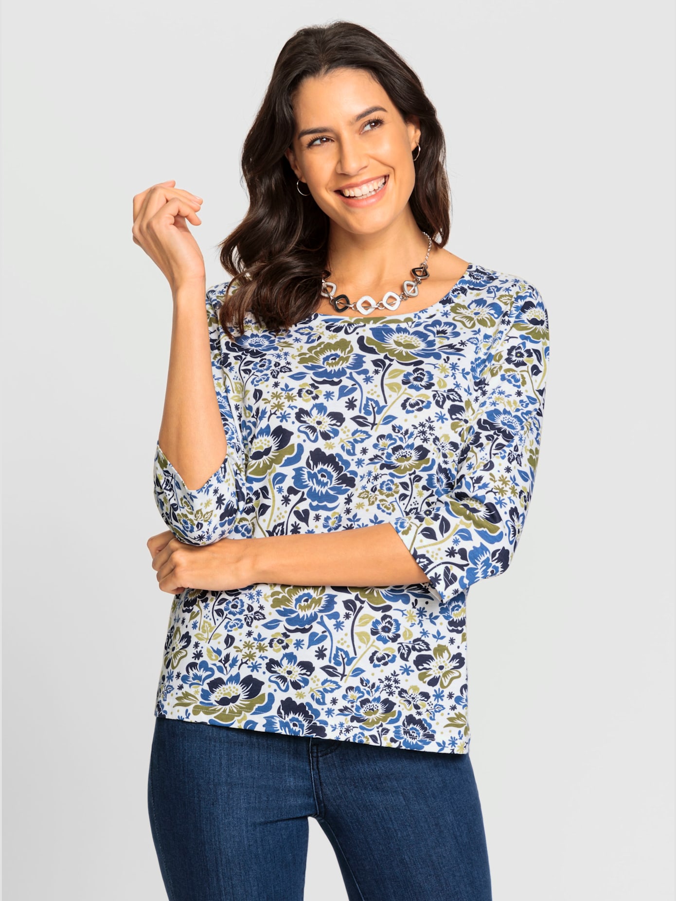 T-shirt à encolure ronde 50% coton