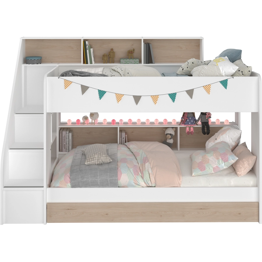 Parisot Etagenbett mit Schubkasten Bibop 1 Jackson-Eiche Jackson-Eiche