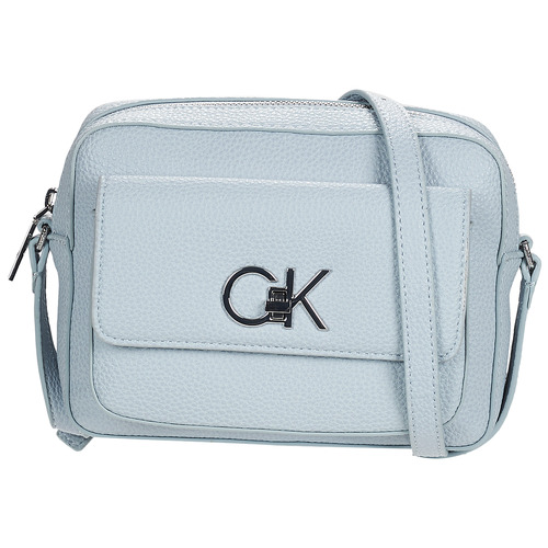 Calvin Klein Jeans - RE-LOCK CAMERA BAG W/FLAP PBL - Bleu ciel