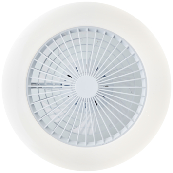 Brilliant plafondventilator Salerno met lamp en RGB functie 40W wit