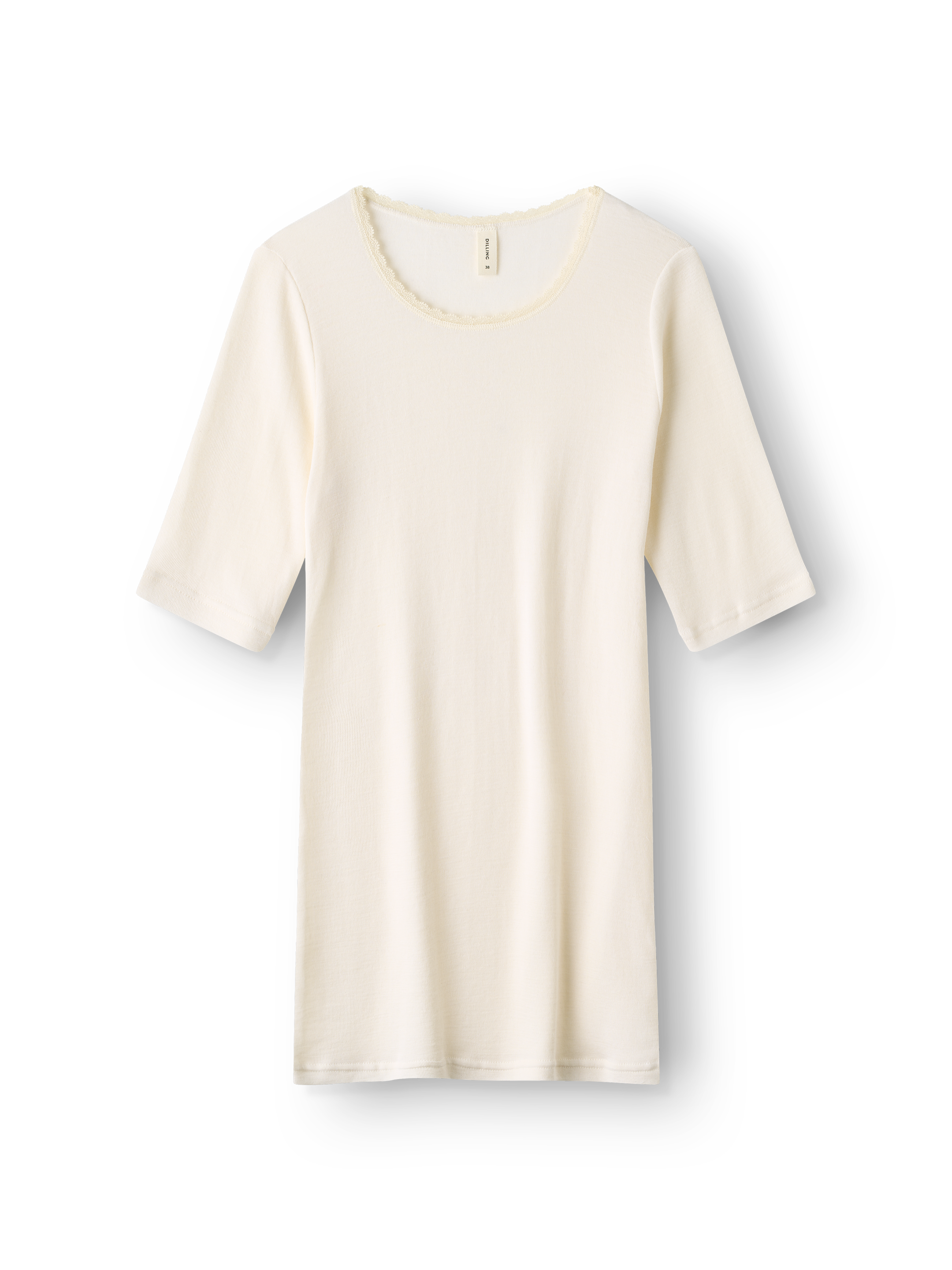 T-shirt van merinowol/zijde voor dames