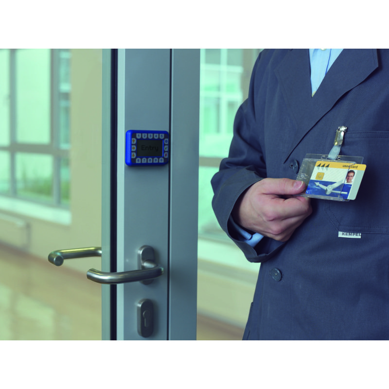 Porte-badge pour 2 cartes de sécurité avec clip - Boîte de 25