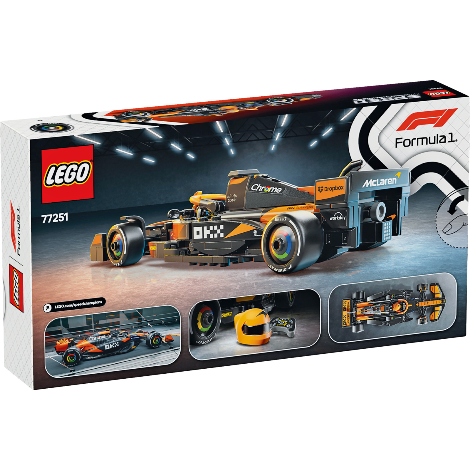 LEGO Speed Champion McLaren MCL38 F1 Rennauto 77251