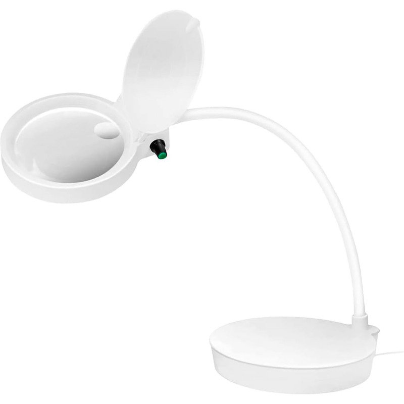 Lampe loupe à LED, à 2 lentilles, dimmable, blanc