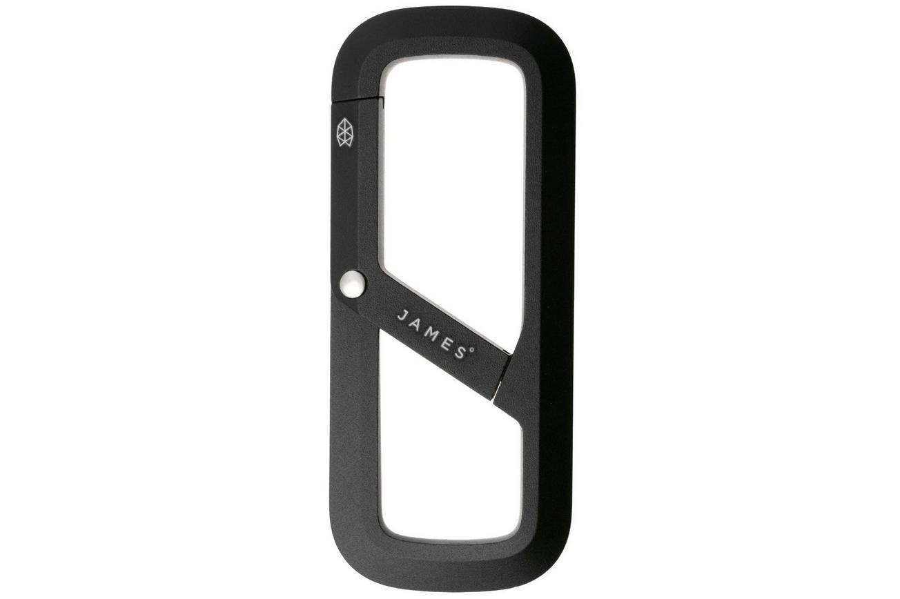 The James Brand The Madison ES216903-10 Black, karabijnhaak