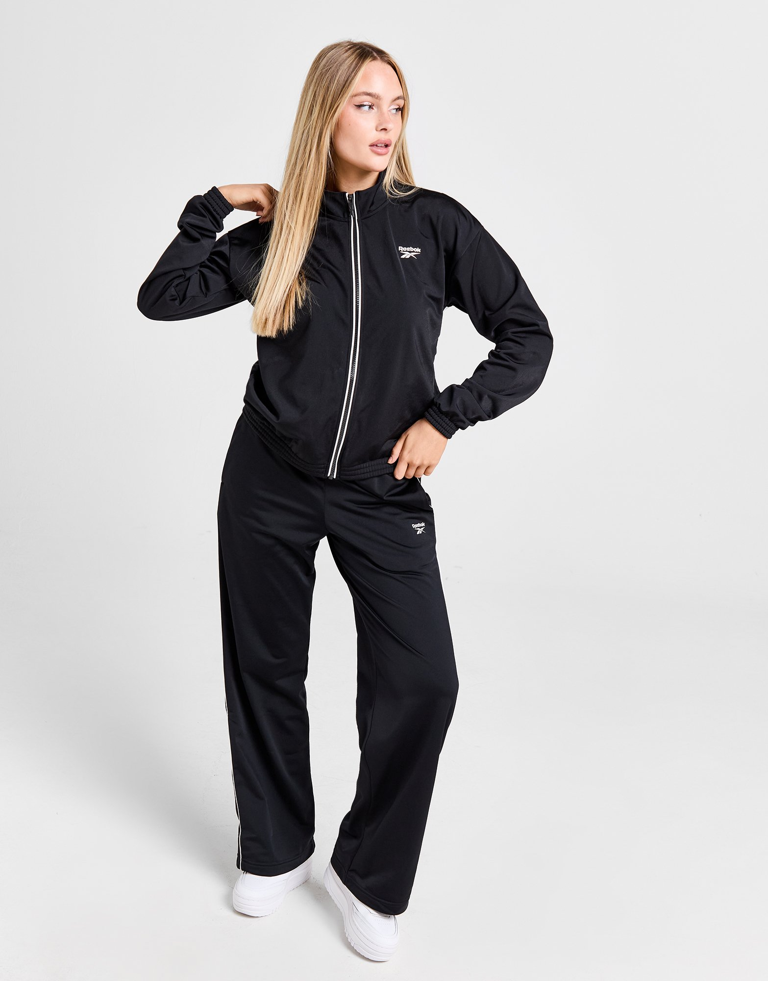 Reebok Haut de survêtement Zippé Tricot Femme
