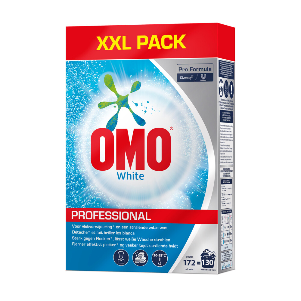Omo Professional Wasmiddel Poeder Witte Was 130 Wasbeurten Pro Formula8,4 kg
