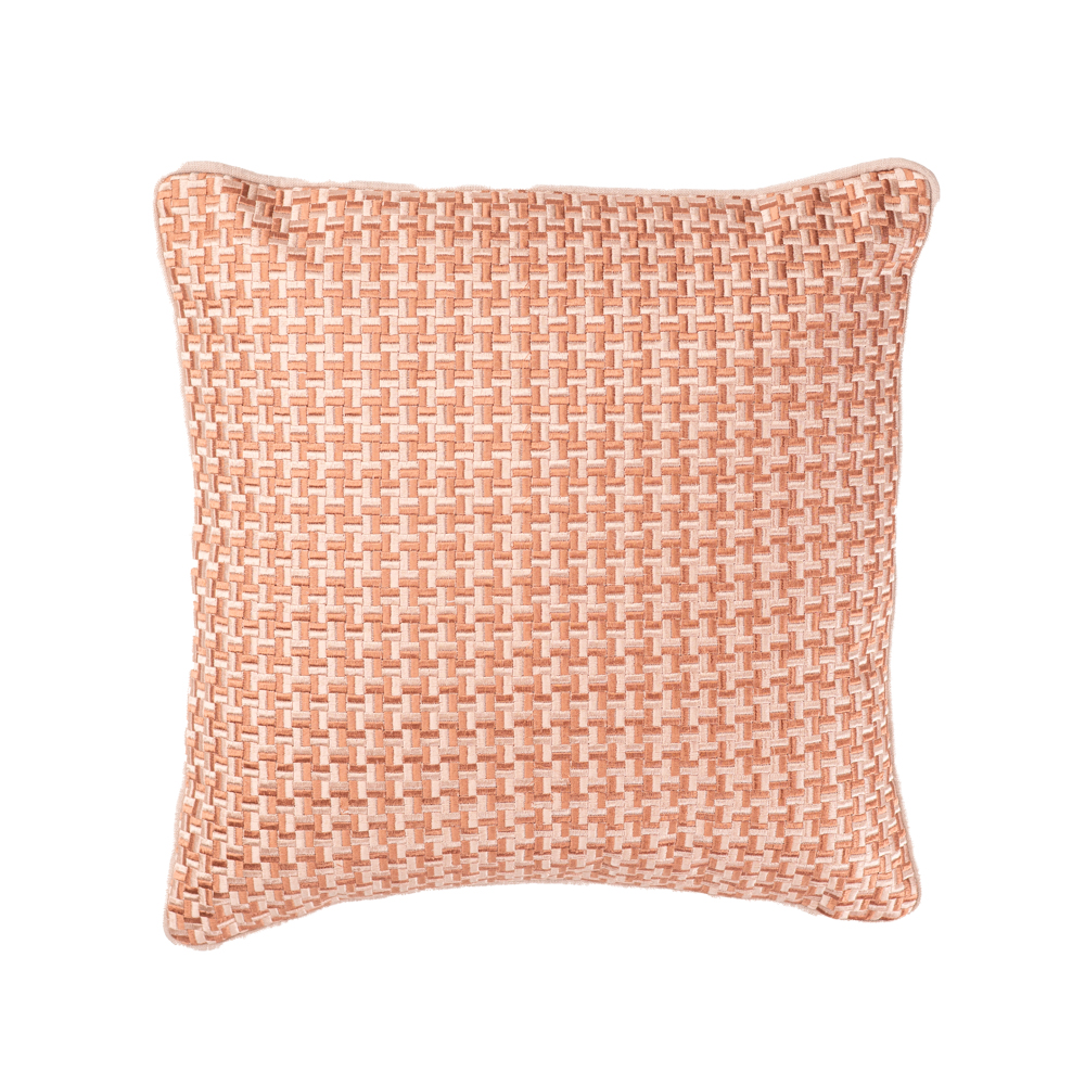 Sierkussen Richstitch linnen duskypink 40x40 cm