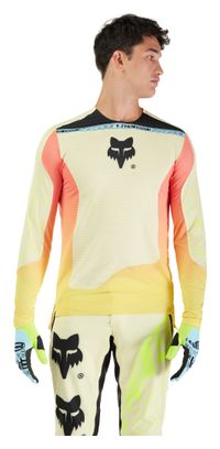 Maillot Manches Longues Fox Flexair Elevated Jaune Homme