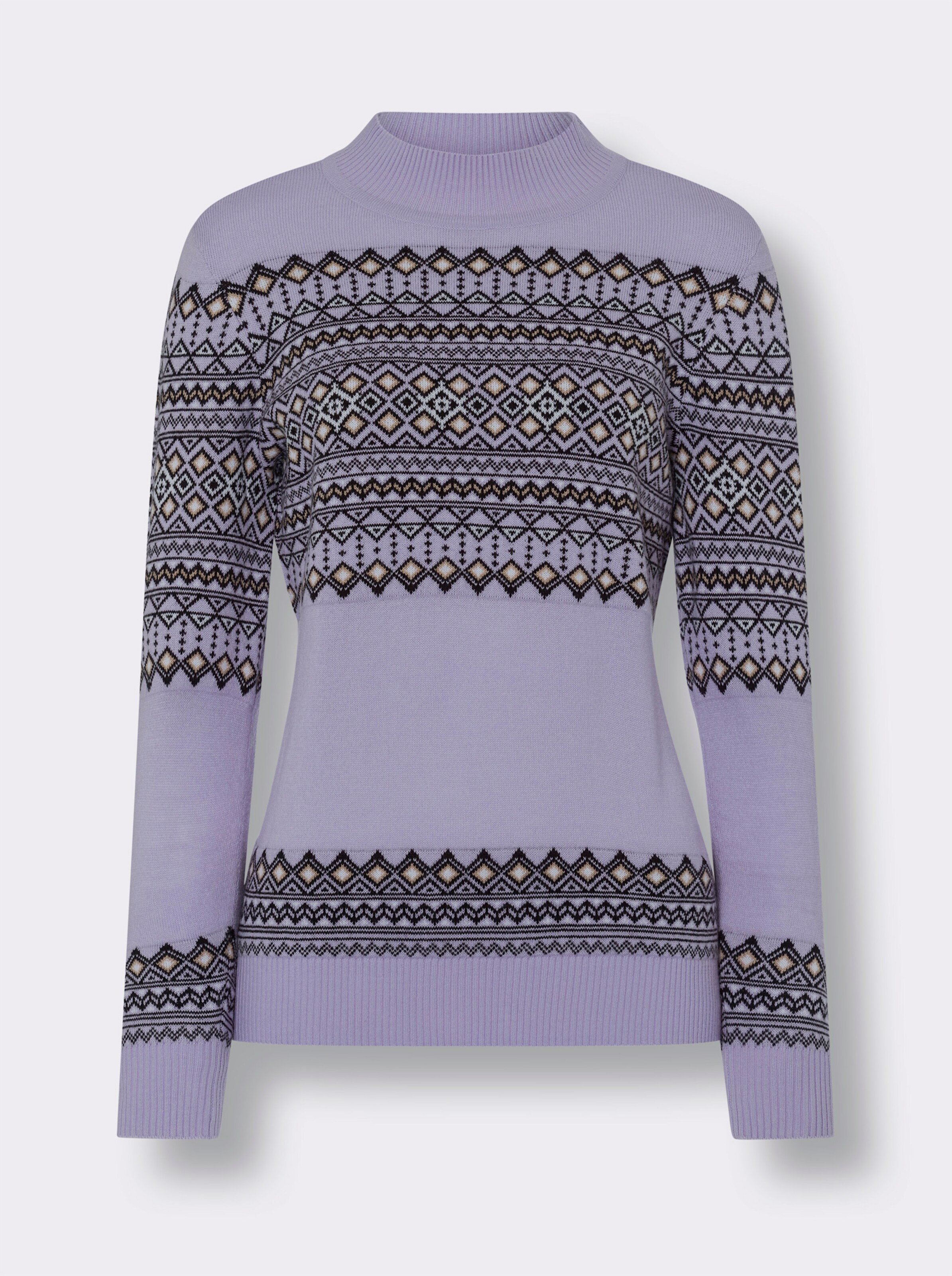 Norwegerpullover in Jacquard-Qualität