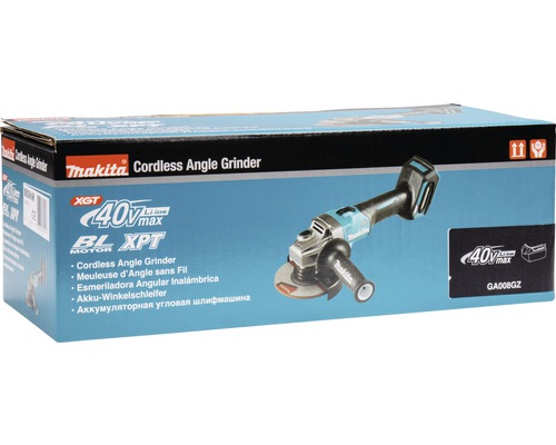 Makita XGT® GA008GZ 40V accu haakse slijper, zonder accu en lader