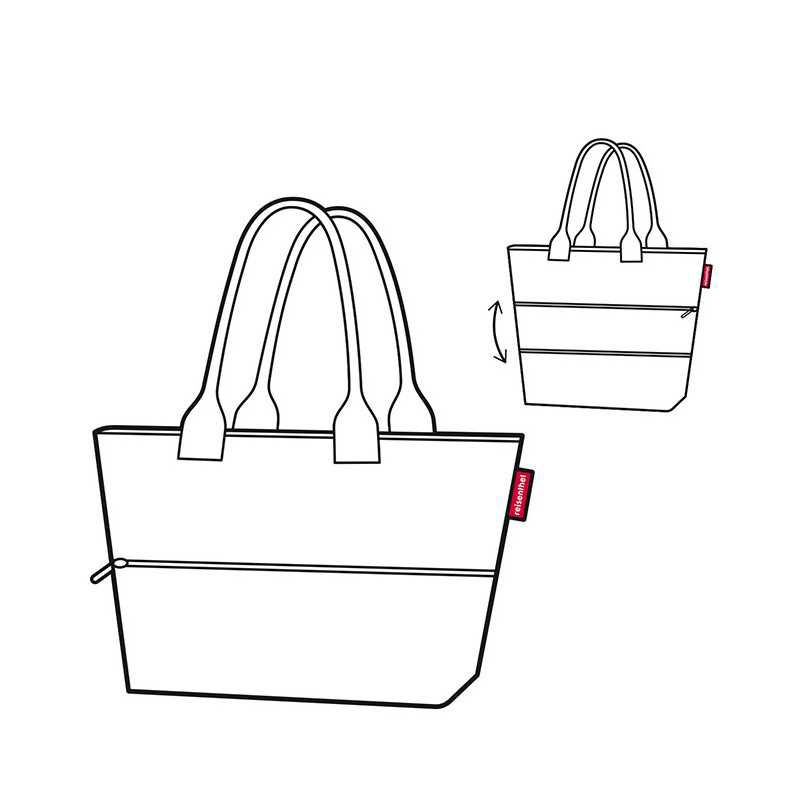 Sac shopping Shopper E1 Extensible 50 cm Viola Blue
