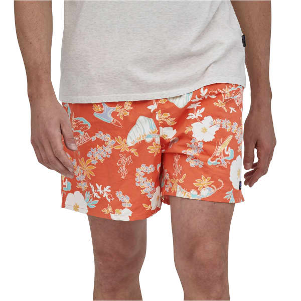 PATAGONIA M'S BAGGIES SHORTS 5 IN CLIMB HIKE SURF: TIGERLILY ORANGE