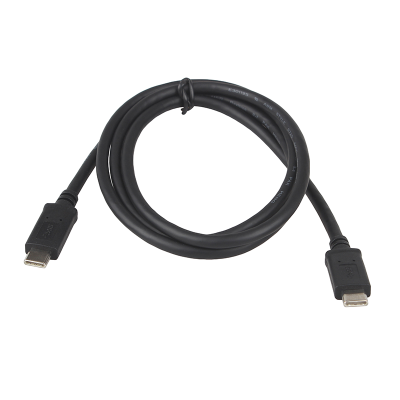(1m) USB C auf USB C Ladekabel Thunderbolt 3 Datenkabel Monitor-Verbindungskabel - Schwarz