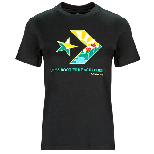 Converse - STAR CHEVRON INFILL CREW T-SHIRT - Noir