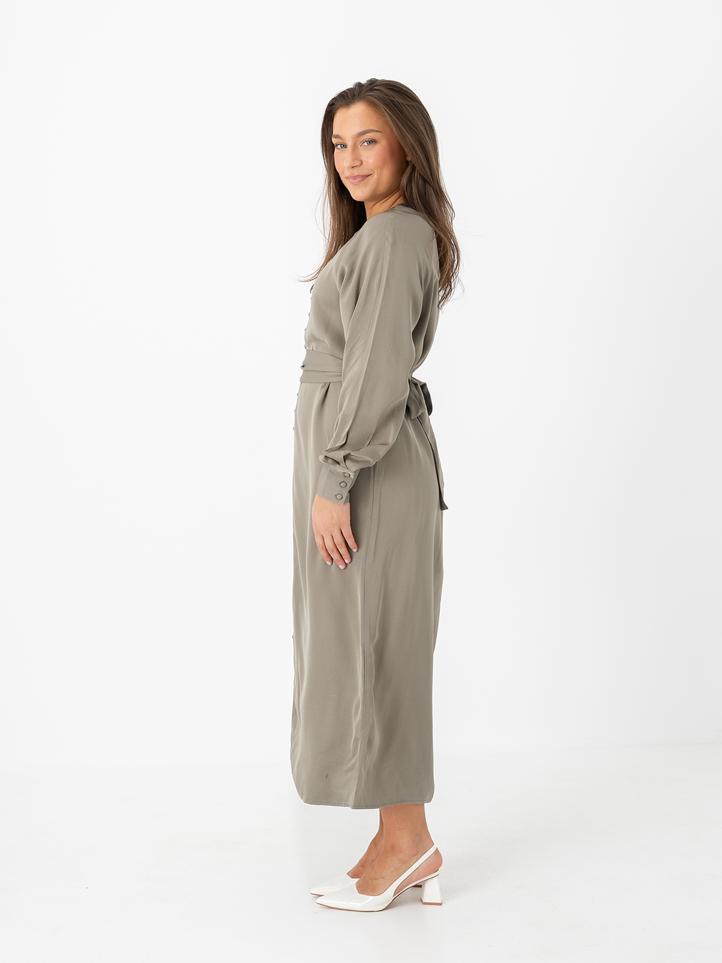 Selma Long Sleeve Ankle Dress