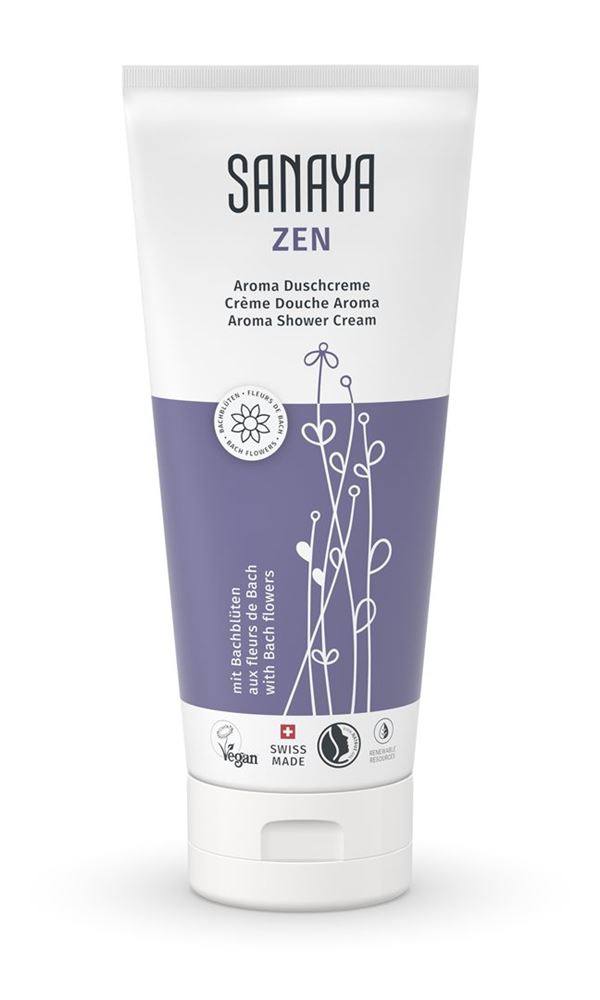 SANAYA Aroma & Bachblüten Duschcreme Creme Zen Tb 200 ml