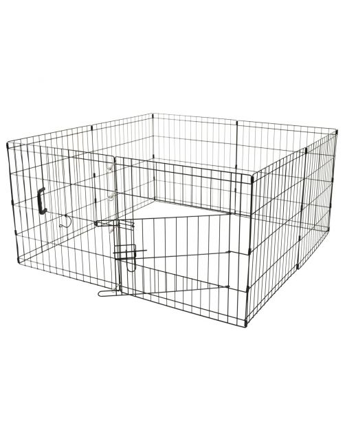 Adori Puppyren Zwart - Hondenbench