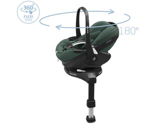 Pebble 360 Pro 0 - 15 M  40 - 87 cm  0 - 13 kg    Innovative SlideTech®-Technologie |    Flache Liegeposition |    Easy-in-Gurt |    G-CELL Seitenaufprallschutz |    FlexiSpin-Drehung mit nur einer Hand |