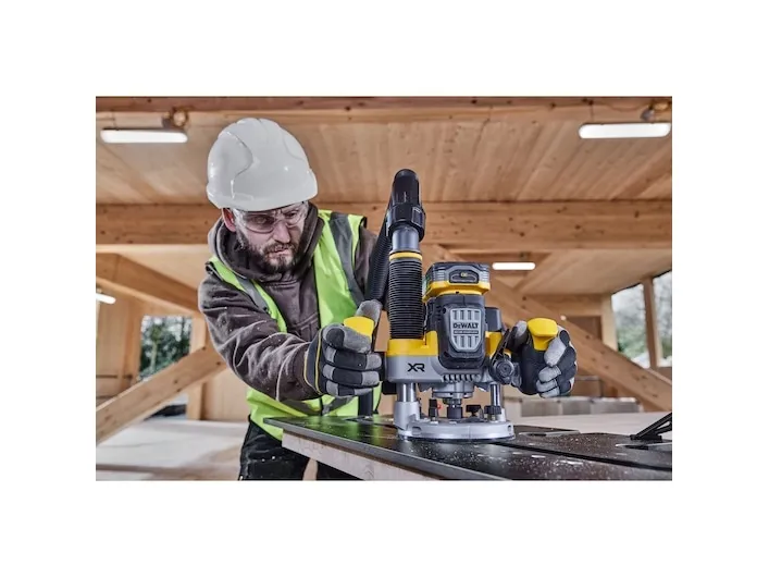 DeWALT DCW620H2-QW, Fod til justering af fræsedybde, Sort, Gul, 23000 rpm, 8 (5/16