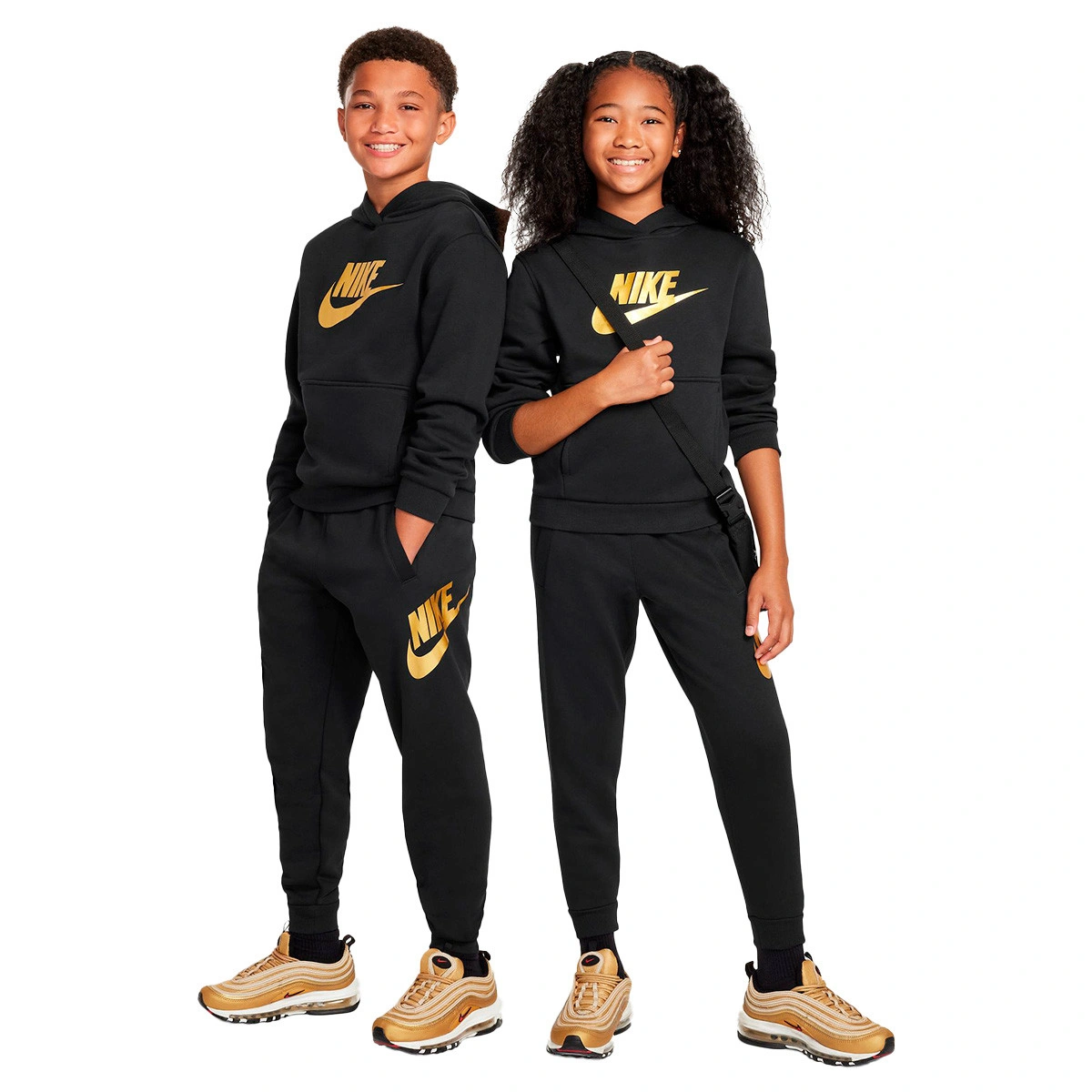 Calças Nike Club Fleece Jogger Gold Criança