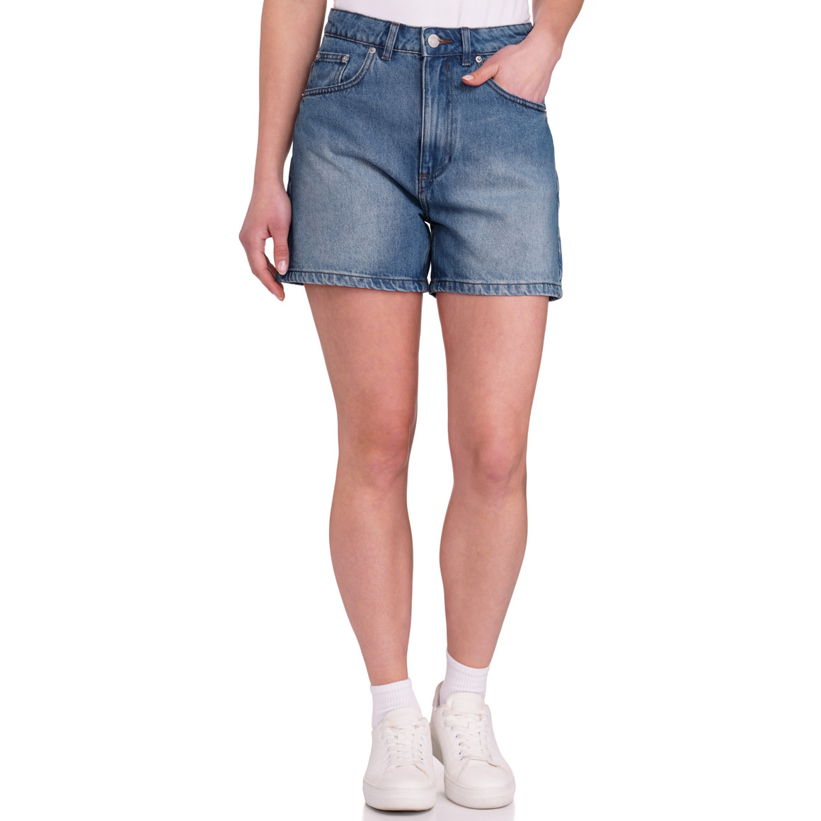 Jonas Nielsen Damen Shorts in Denim-Optik blau