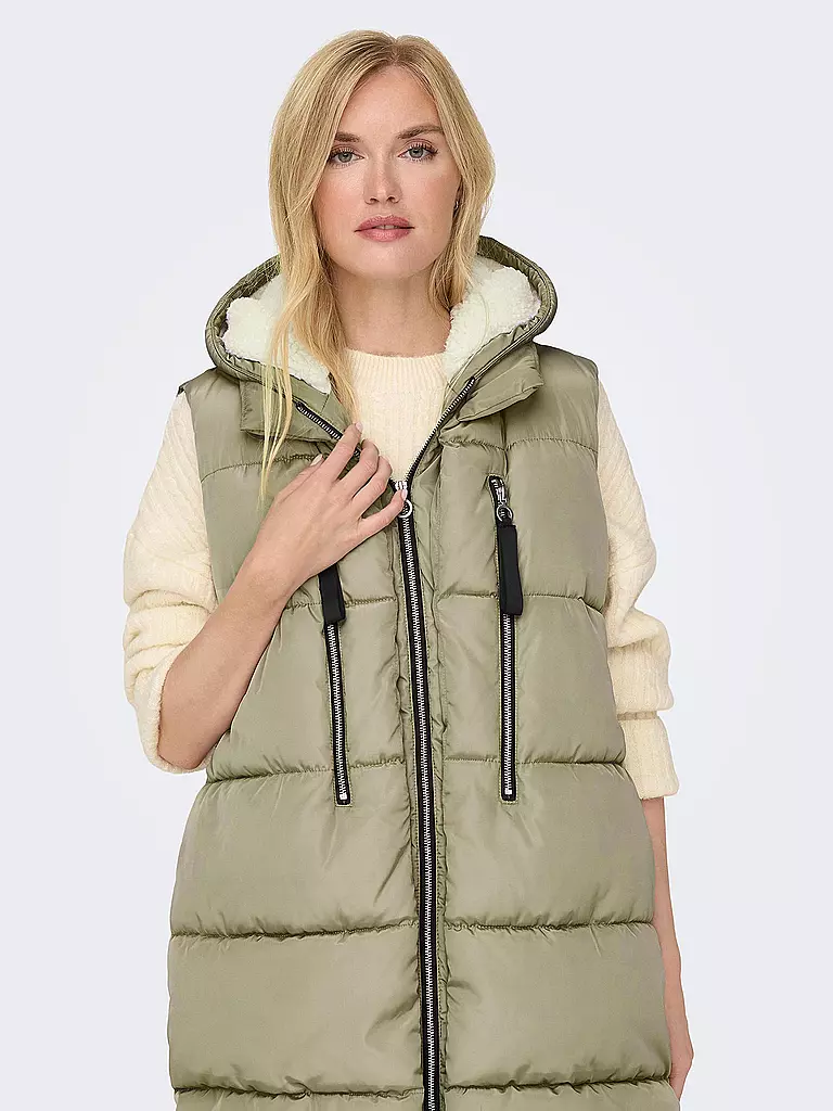ONLY Steppgilet ONLNEWNORA beige