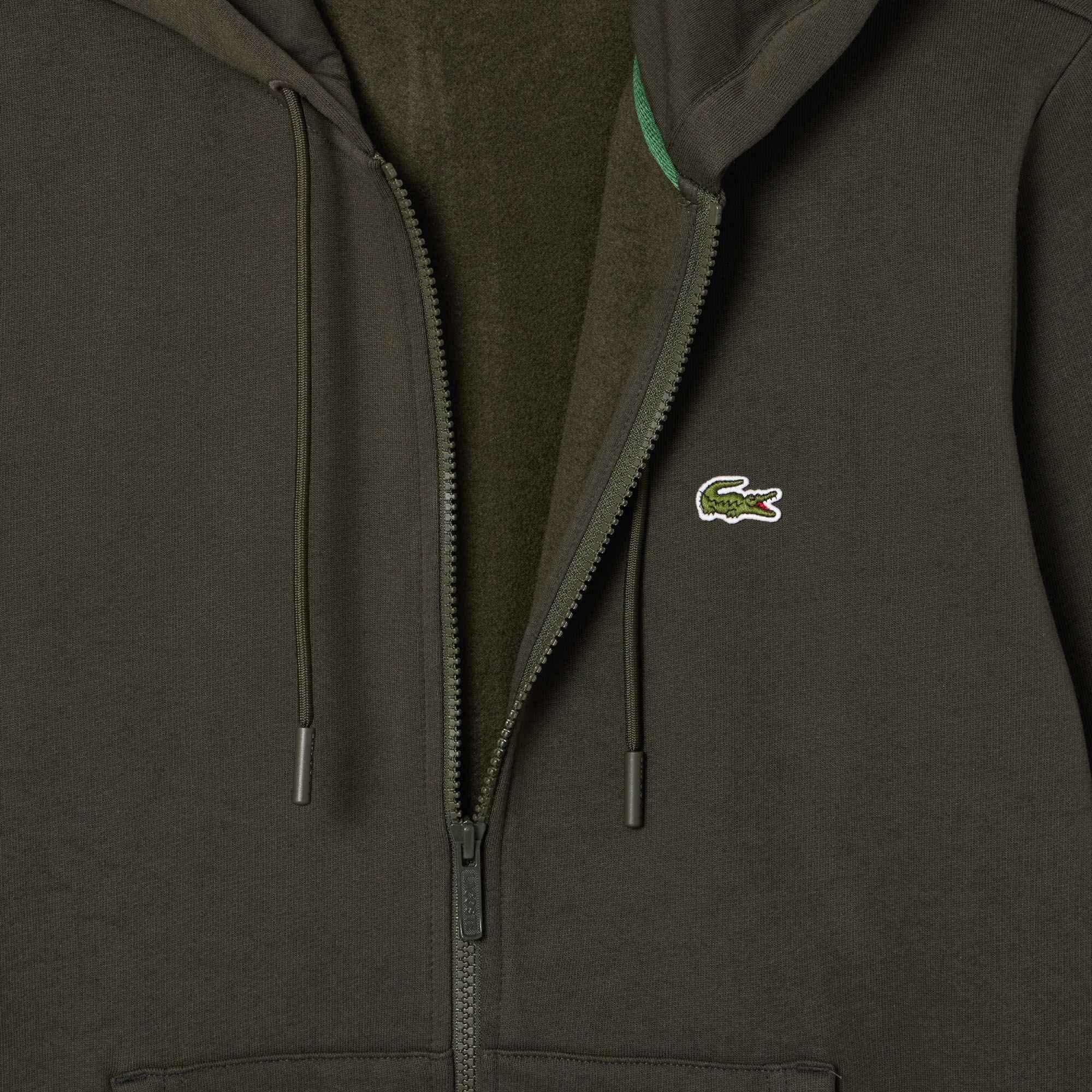 Lacoste Embroidered Croc Zip Hoodie