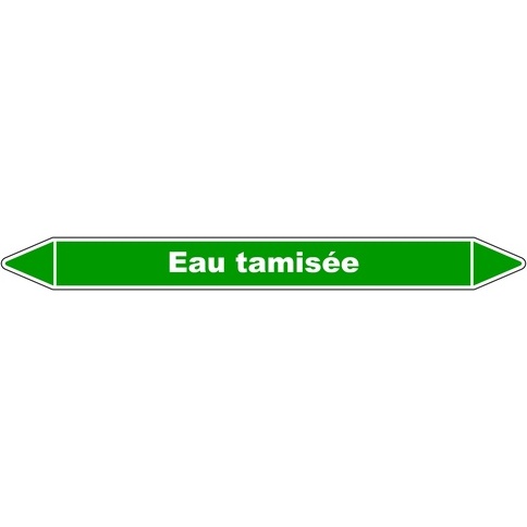 Marqueur de Tuyauterie - Eau Tamisée - NFX 08-105 - Vinyle Laminé