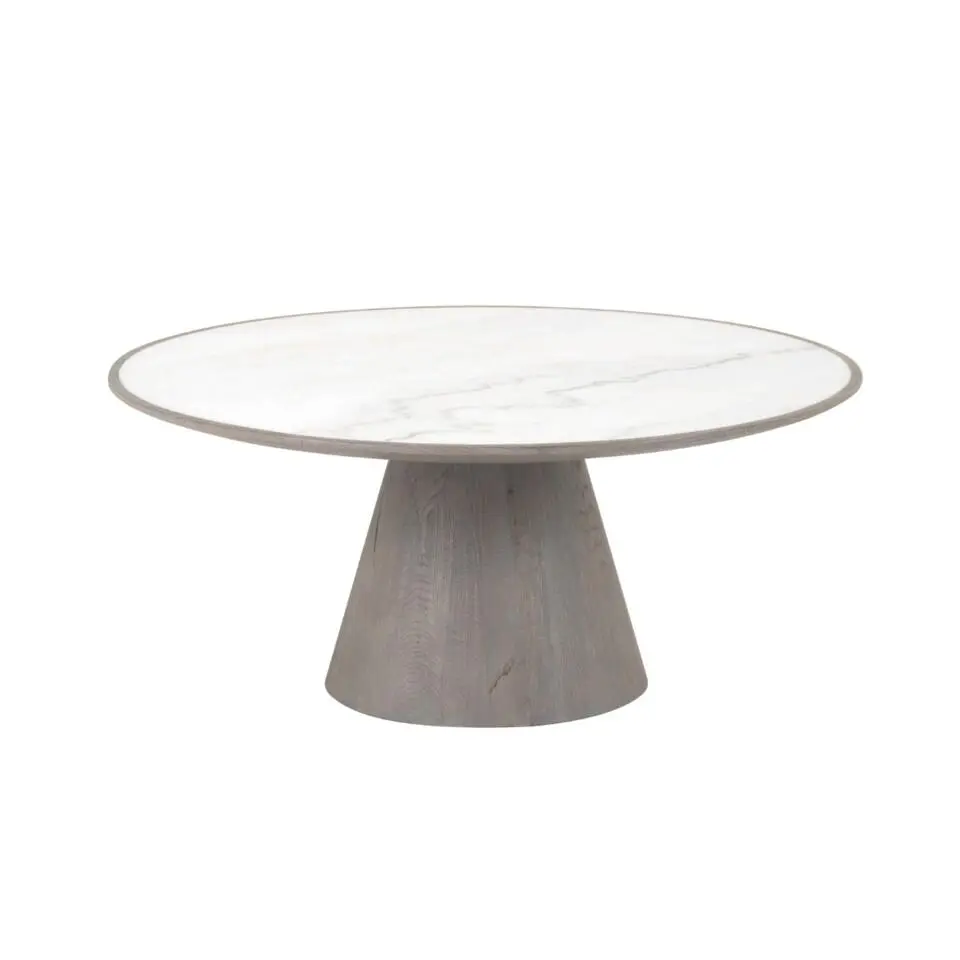 CALICOSY - Salontafel MAFRA - Licht hout - 35x80x80 cm