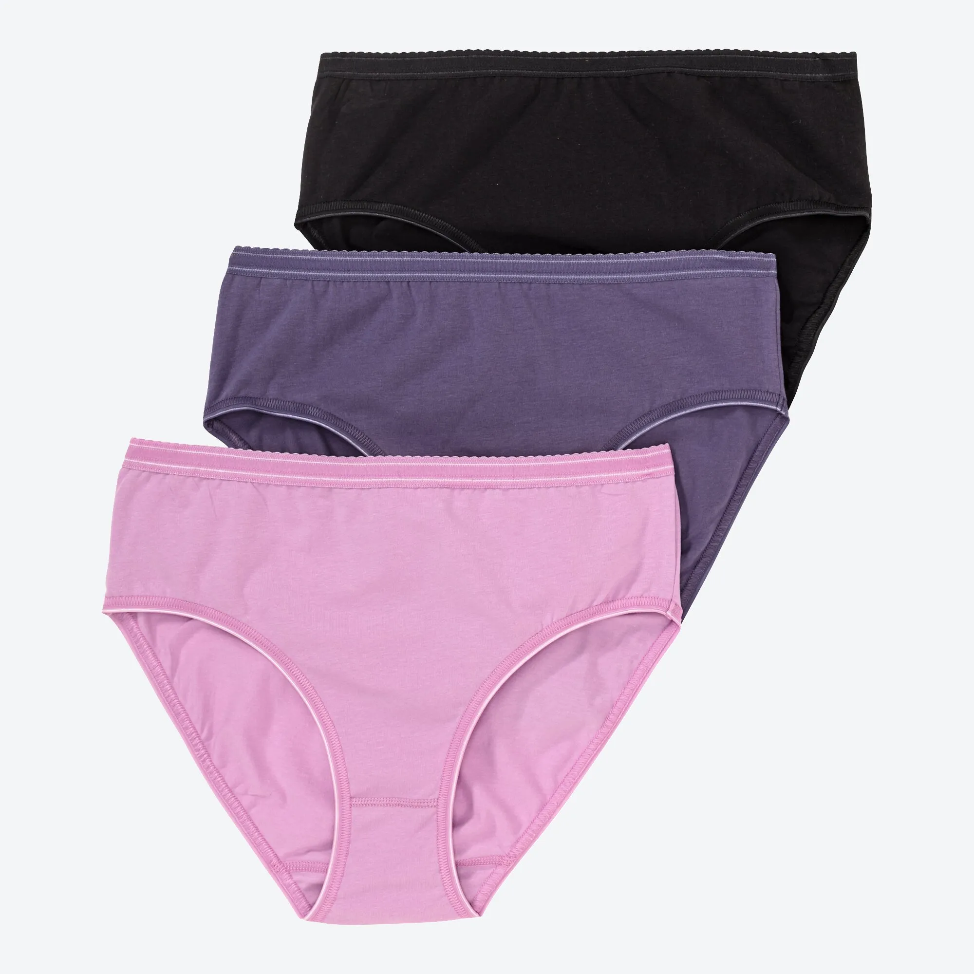 Damen-Rioslip mit glänzendem Bund, 3er-Pack
