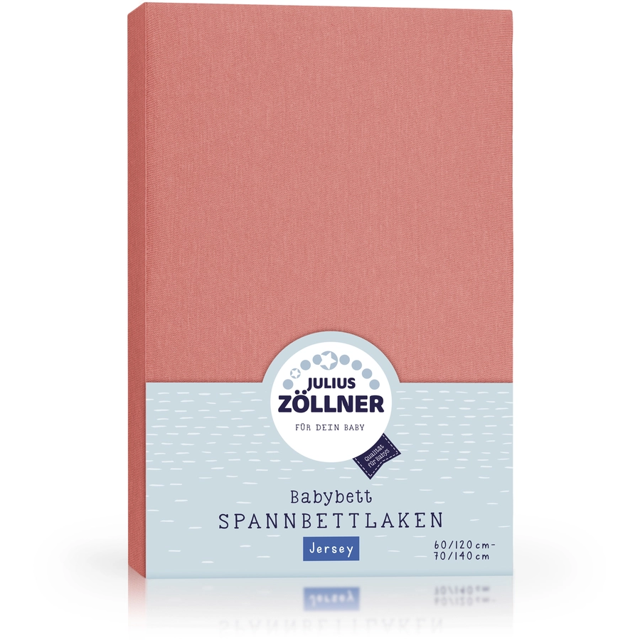 JULIUS ZÖLLNER Spannbetttuch Jersey terra 70 x 140 cm