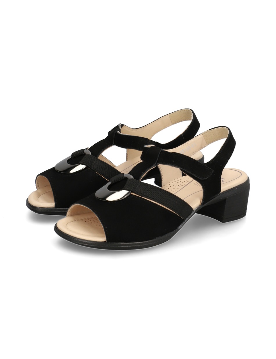 Veloursleder Sandale