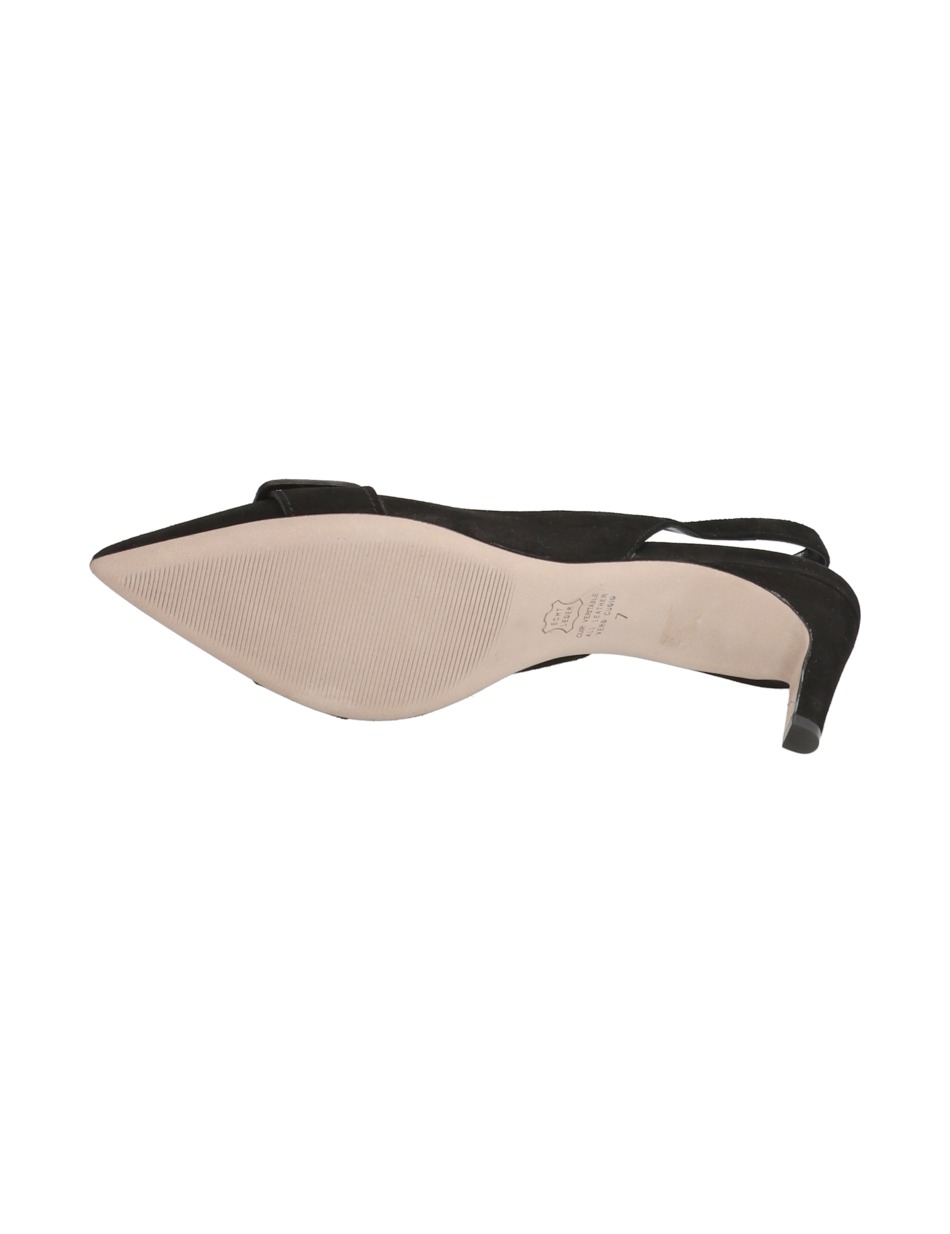 Veloursleder Slingpumps