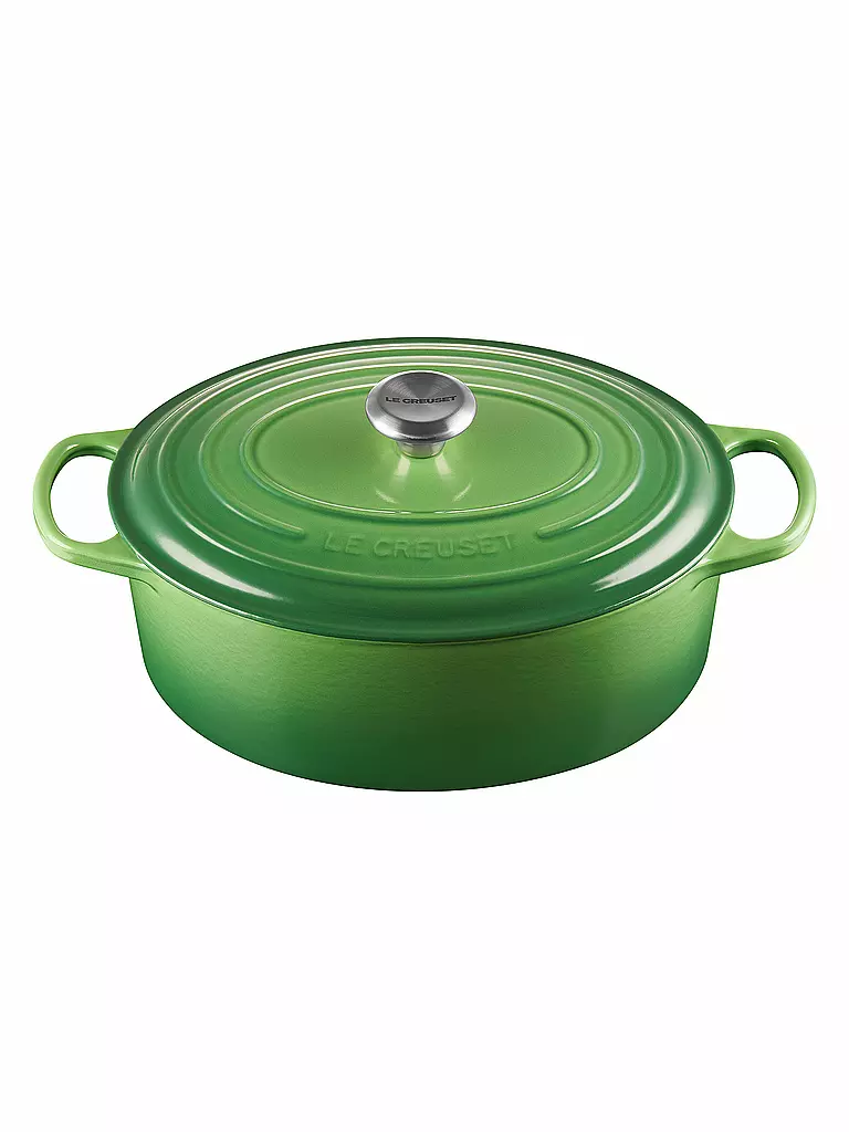 LE CREUSET Bräter oval Signature 31cm Bamboo Green grün