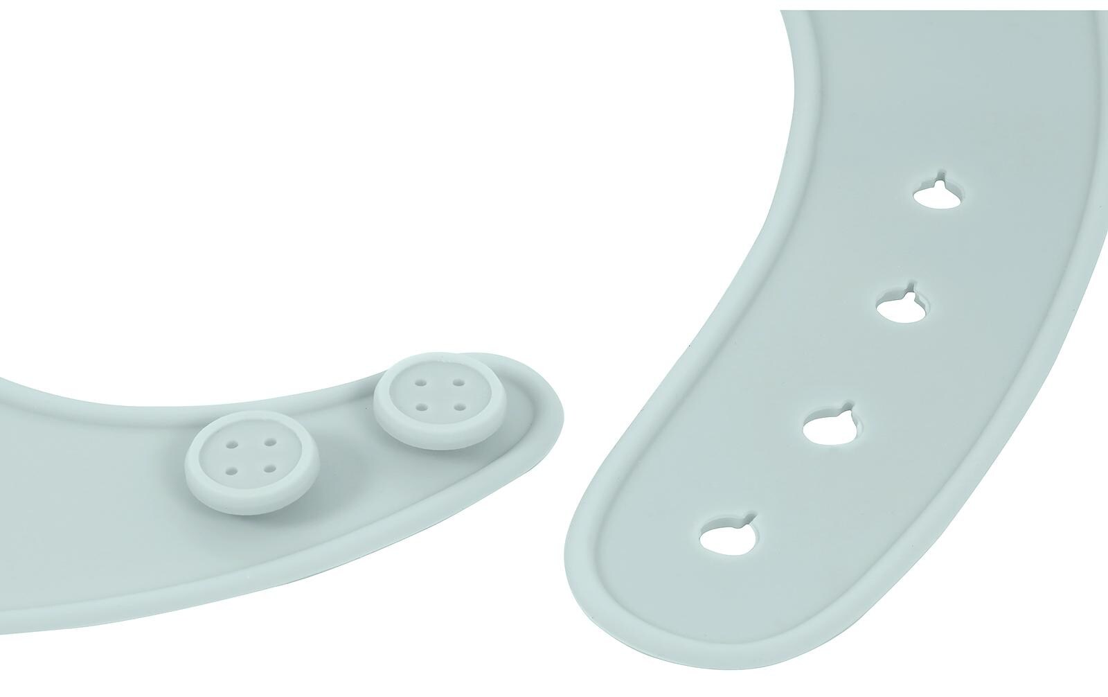 Lätzchen Silikon Aquamarin 25 x 23 cmSilikon-Lätzchen mit Auffangschale