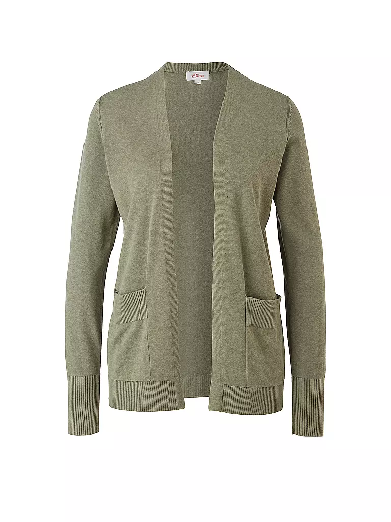 S.OLIVER Strickjacke olive