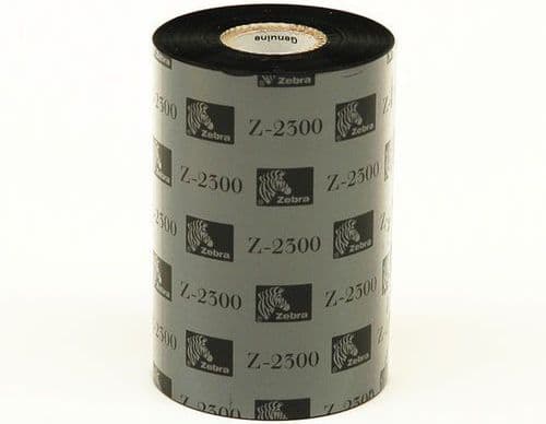 Zebra 2300 Wax - Svart - 131 mm x 450 m - skriveblekkbåndspåfyll (termooverføring) - for Zebra R-140; PAX 170; S Series 160; Xi Series 140, 170, 220;