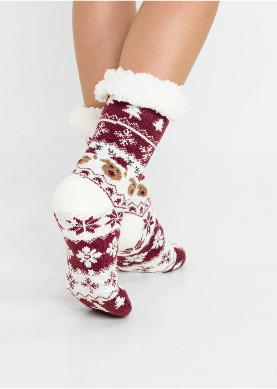 Chaussettes douillettes avec doublure peluche
