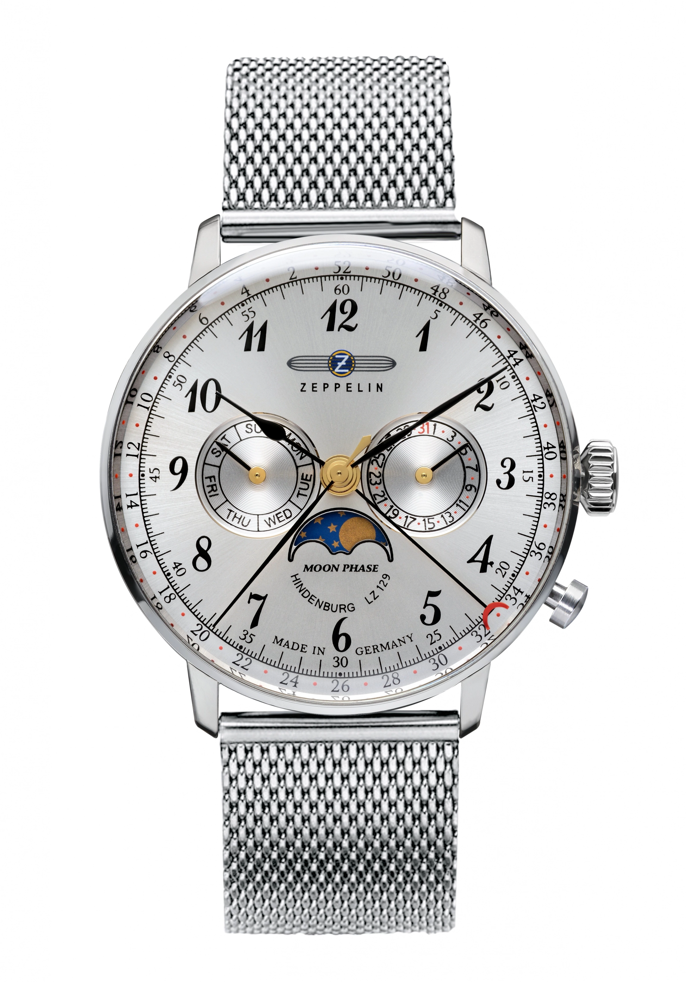 Zeppelin Hindenburg Mondphase Herrenuhr 7036M-1