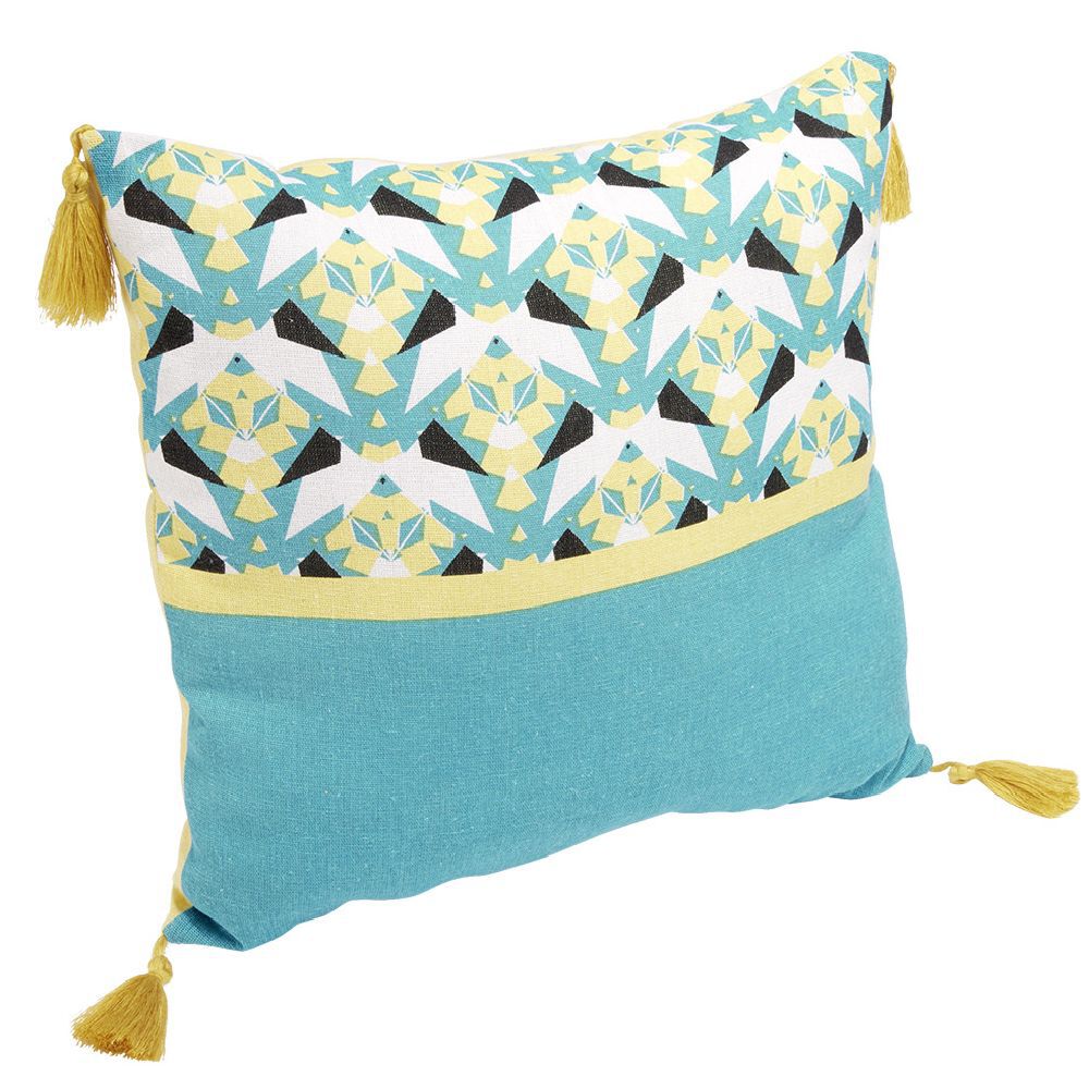 Coussin carré motif imprimé 40x40cm