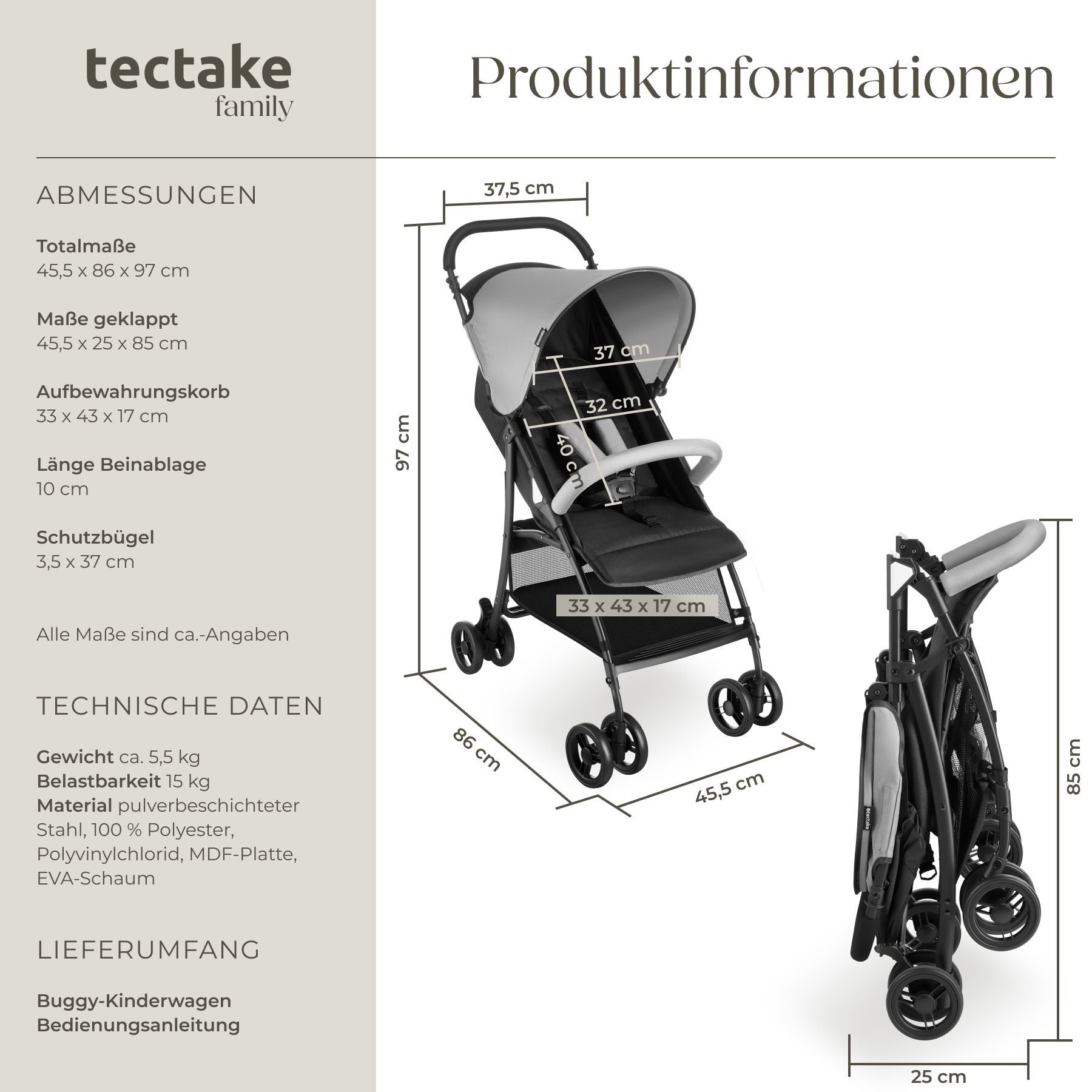 Buggy-Kinderwagen Emma