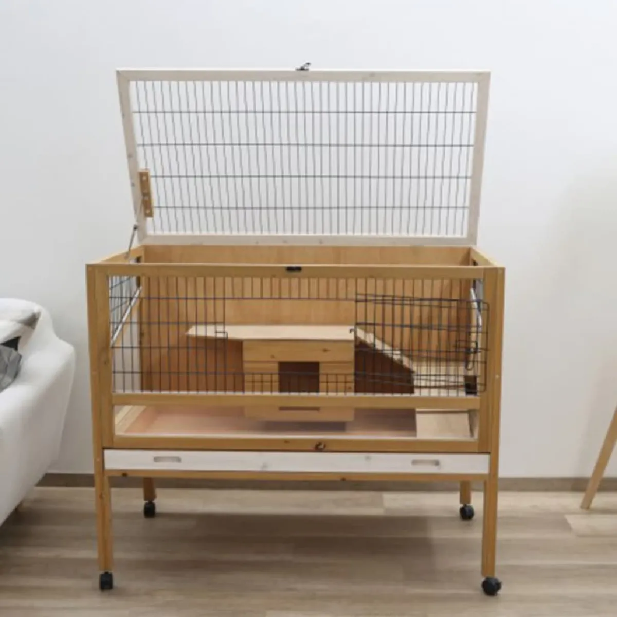 Kerbl Cage Indoor Deluxe Bois 115x60x92,5 cm